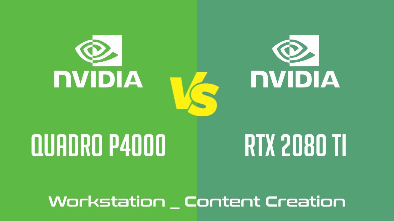 nVidia Quadro P4000 vs nVidia GeForce 2080 - Workstation _ Content Creation Benchmark -