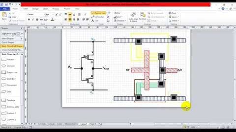 M02 Lec08a CMOS Inverter Mask Layout Monochrome