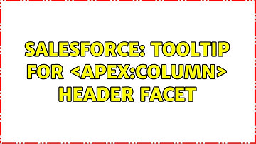 Salesforce: Tooltip for ＜apex:column＞ Header Facet (2 Solutions!!)