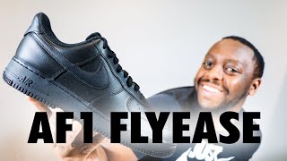 Nike Air Force 1 Flyease EasyOn BlackOn Foot Sneaker Review QuickSchopes 682 Schopes FD1146 001