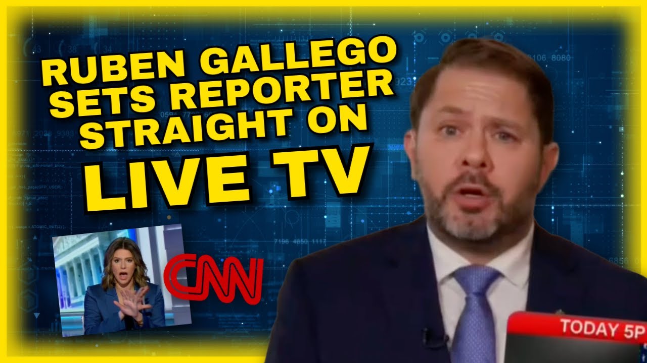 RUBEN GALLEGO SETS CNN REPORTER STRAIGHT ON LIVE TV 😱