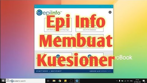 Epi Info - Membuat Kuesioner Survei Cepat (Create Forms)