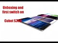 Cubot s350 unboxing and first switch on  much display for small money