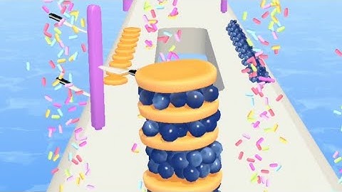 Pancakes 🥞 Run ASMR Gameplay, Very relaxing and Satisfying all levels Gameplay walkthrough