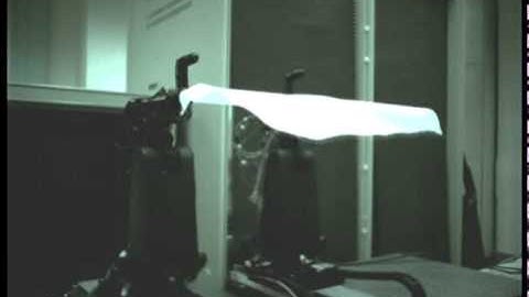 Folding cloth with high-speed robot hands