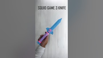 Squid Game 3 Knife  #easyorigami #diy #SquidGameSeason3  #Knife