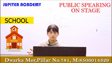 👉👉PUBLIC SPEAKING ON STAGE | 👉JUPITER ACADEMY, DWARKA MOR | HOW TO SPEAK ENGLISH FLUENTLY |👍........