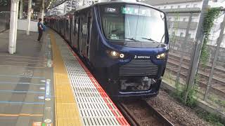 【海老名～羽沢横浜国大間特急運転、JR埼京線内各駅停車】湘南新宿ライン埼京線直通各駅停車新宿行き相鉄12000系12104編成10両　武蔵小杉駅発車