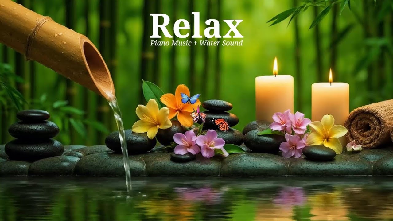 Relaxing Music Relieves Stress, Anxiety and Depression 🌿 Healing Piano + Water Sounds, Calm Music