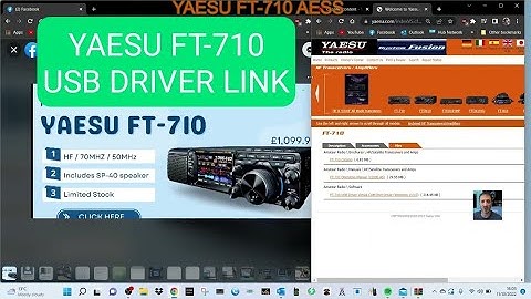 yaesu ft-710 USB Driver virtual Com Port