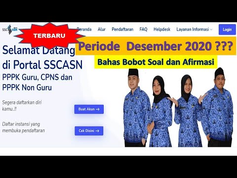 Info TERBARU!!! Periode Desember 2020 ??? Bahas Bobot Soal dan Afirmasi