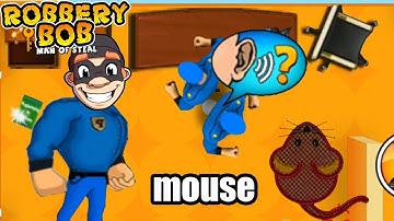 Blue Guard Using Mouse To Gameplay Finish Robbery Bob 1 - Part 7