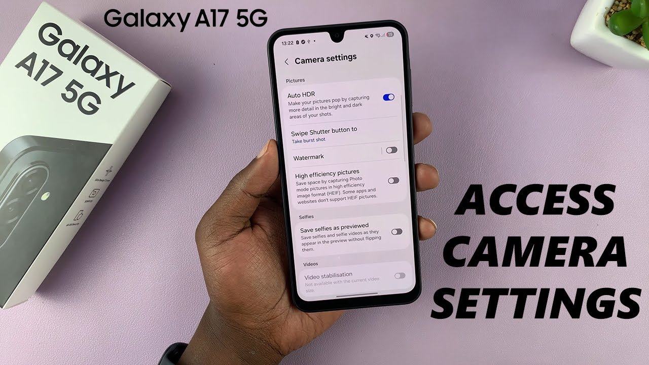 How To Open Camera Settings On Samsung Galaxy A17 5G - YouTube