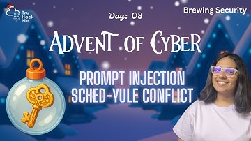 Prompt Injection - Sched-yule conflict | AoC 2025 Day 8 | TryHackMe | Beginner Friendly