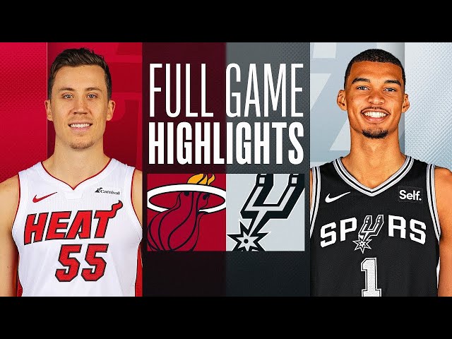 The Miami Heat Torch the Spurs in Their First Preseason Game