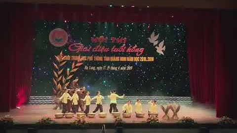 các tiết mục văn nghệ tại hội thi giai điệu tuổi hồng tỉnh Quảng Ninh