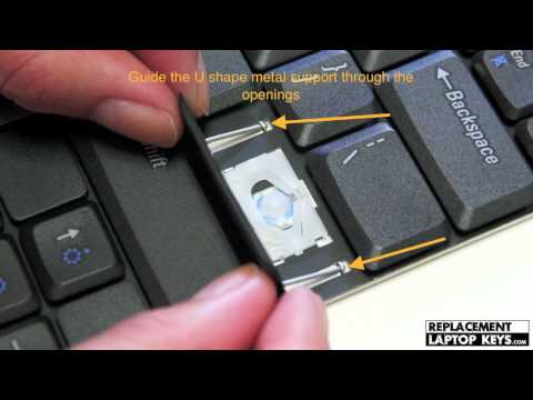 Individual laptop key repair guide  how to install a keyboard key