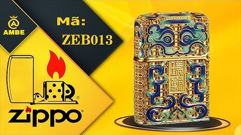 Bật lửa Zippo ZEB013 Emblem khảm trai cao cấp | Zippodep.vn