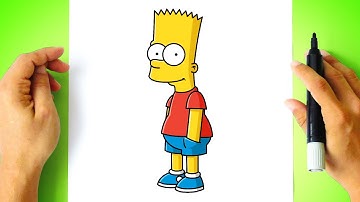How to DRAW BART SIMPSON step by step  - Drawing Tutorial