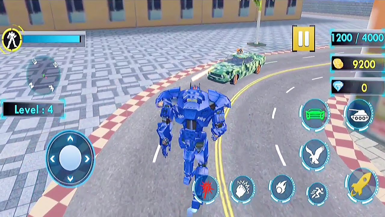 Tank Robot Game 2020 – Police Eagle Robot Car Game | Transformation Robot Battle
