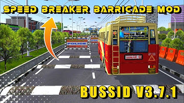 New Speed breaker and barricade mod for bussid v3.7.1/download now