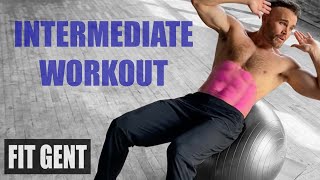 INTERMEDIATE STABILITY BALL ABS WORKOUT