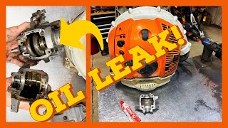 STIHL BR 600 / 700 LEAKING ENGINE PAN REPAIR / DIY