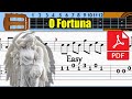 O Fortuna Guitar Tab O Fortuna Guitar Tab