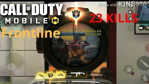COD Mobile Frontline 23 Kills Gameplay with Ps4 Controller