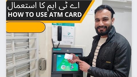 [ATM Card ] How To Use ATM Card ? in Urdu /Hindi || #atm #atmmachine #hbl #bank  #youtube #ytshorts