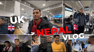 UK to Nepal Travel Vlog  🇬🇧🇳🇵