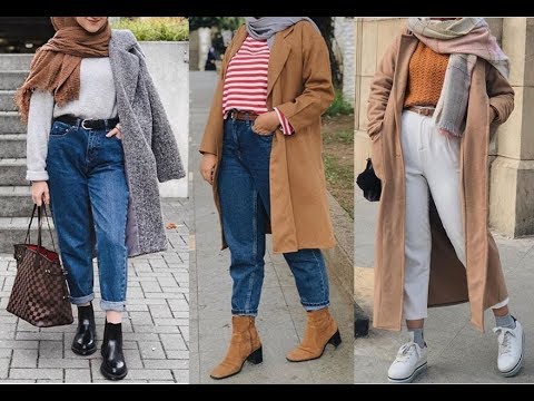 تنسيق ملابس محجبات كاجوال للشتاء 2019 Winter Csual Hijab Lookbook