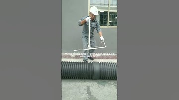 Hướng dẫn đấu nối ống HDPE gân sóng 2 lớp#thinhhanh #construction #ongnhuaanhung#hdpe #onggansong