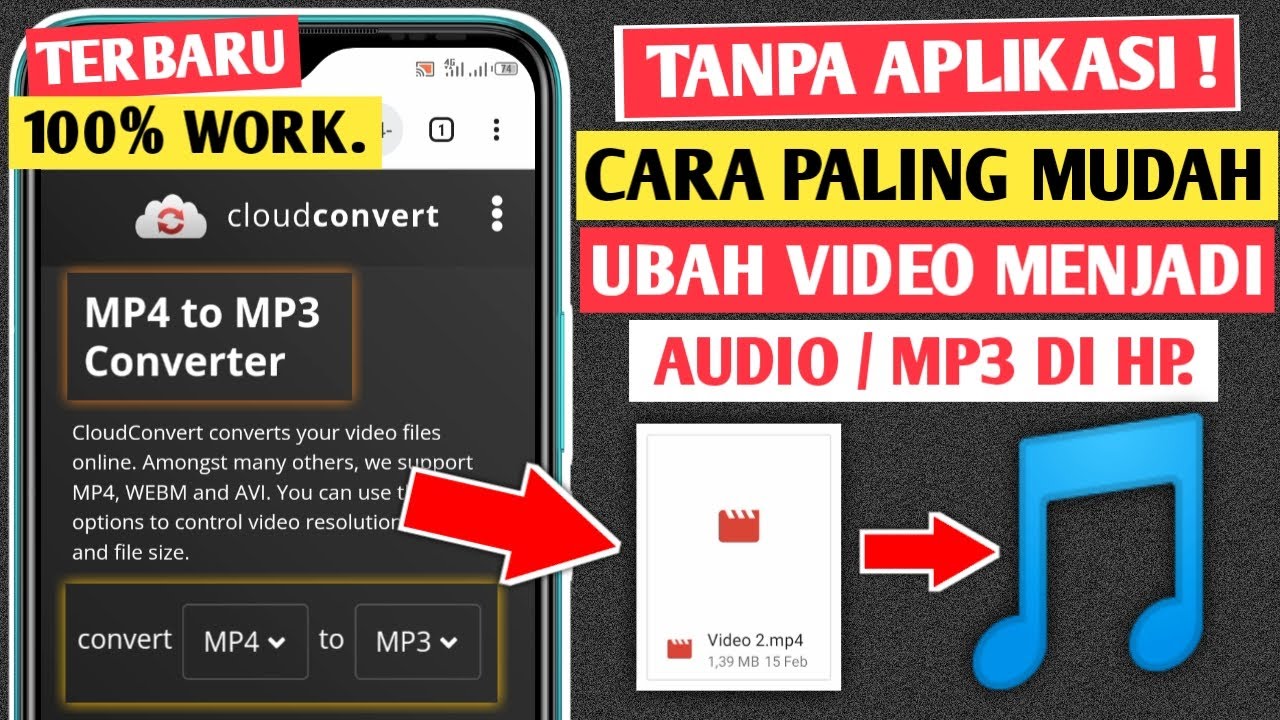 CARA MENGUBAH VIDEO MENJADI AUDIO (MP3) TERBARU YouTube