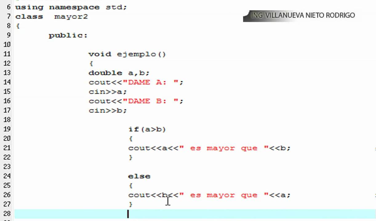 MAYOR DE DOS NUMEROS CON IF - YouTube