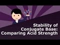 Stability of Conjugate Base Comparing Acid Strength ...