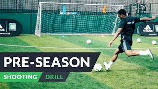 Pre-season training for football | Shooting drills