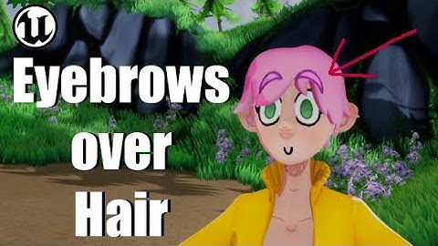 Eyes/Eyebrows in front of hair with Pixel Depth Offset - Unreal Engine Tutorial