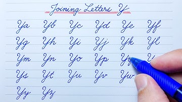 Cursive writing joining capital letters Y | Cursive writing a to z | abcd | Cursive handwriting abcd