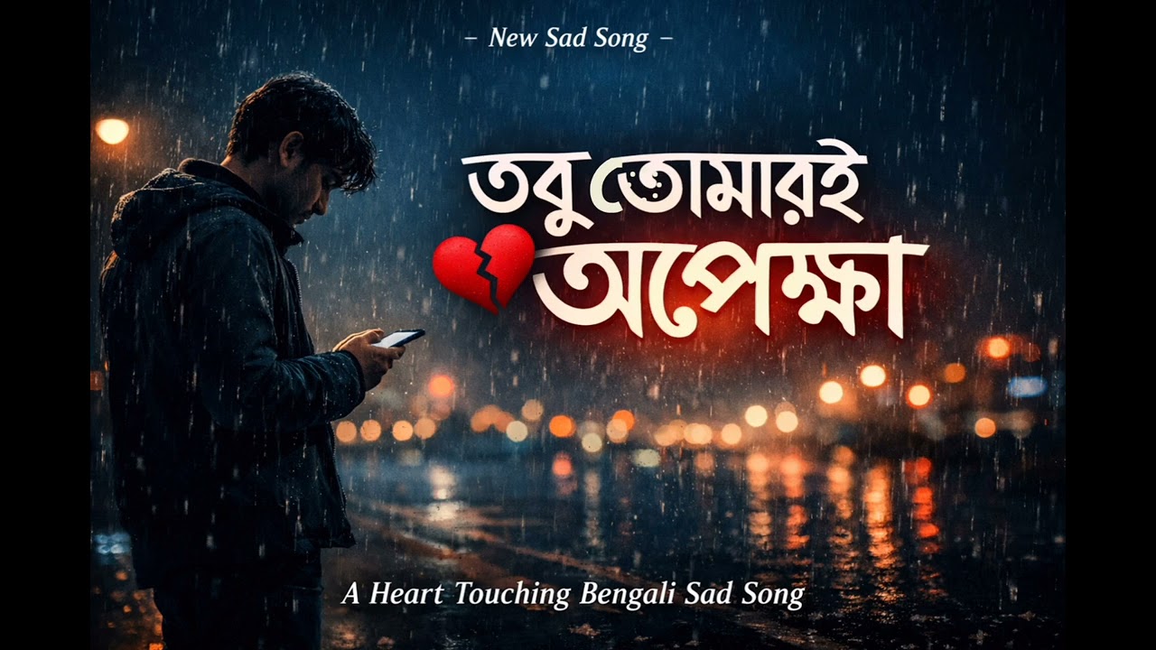 “তবু তোমারই অপেক্ষা” 🎧💔 #song #love #sad #music 