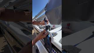 Different Boat, Similar Stowing Option for the Kingfisher Bimini