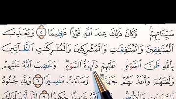 برنامج إعراب القرآن الكريم سورة الفتح آية ( 6)