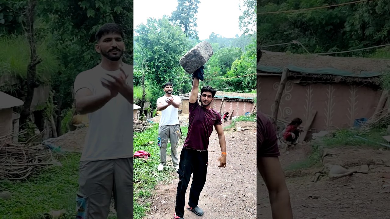 stone lifting game 😎😈😈