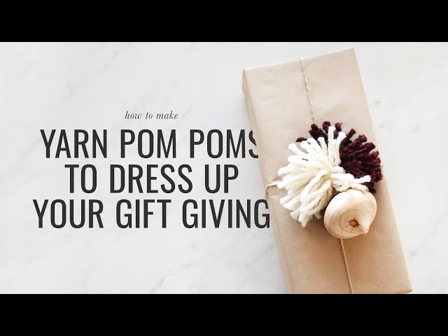 Bugs and Fishes by Lupin: Gift Wrap Ideas # 2: Pompoms