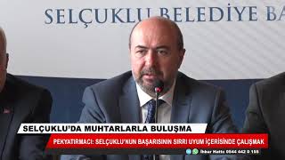 Ahmet Pekyatırmacı Selçuklu Örnek Bir Ilçe Olmaya Devam Edecek