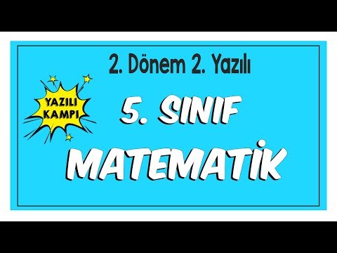 5.Sınıf Matematik 2.Dönem 2.Yazılıya Hazırlık