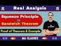 Squeeze Principle or Sandwich Theorem for Sequences | Complete Proof & Question | Real Analysis