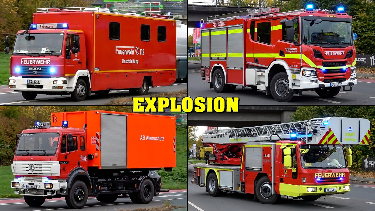 [TANKWAGEN EXPLOSION] - GROßEINSATZ im Kreis Recklinghausen | FEUERWEHR und MEHR auf Einsatzfahrt!