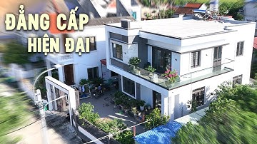 Thực tế nhà hiện đại 2 tầng đẳng cấp với vẻ đẹp sang trọng vượt thời gian