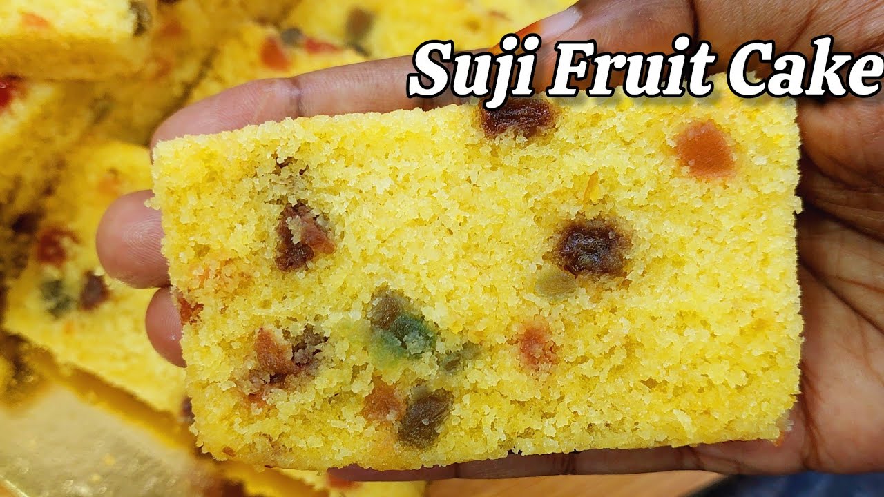 Moist & Fluffy Suji Fruit Cake | Kek Buah Suji Lembut & Sedap untuk Christmas 🎄